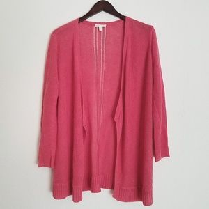 Eileen Fisher Crochet Open Front Cardigan